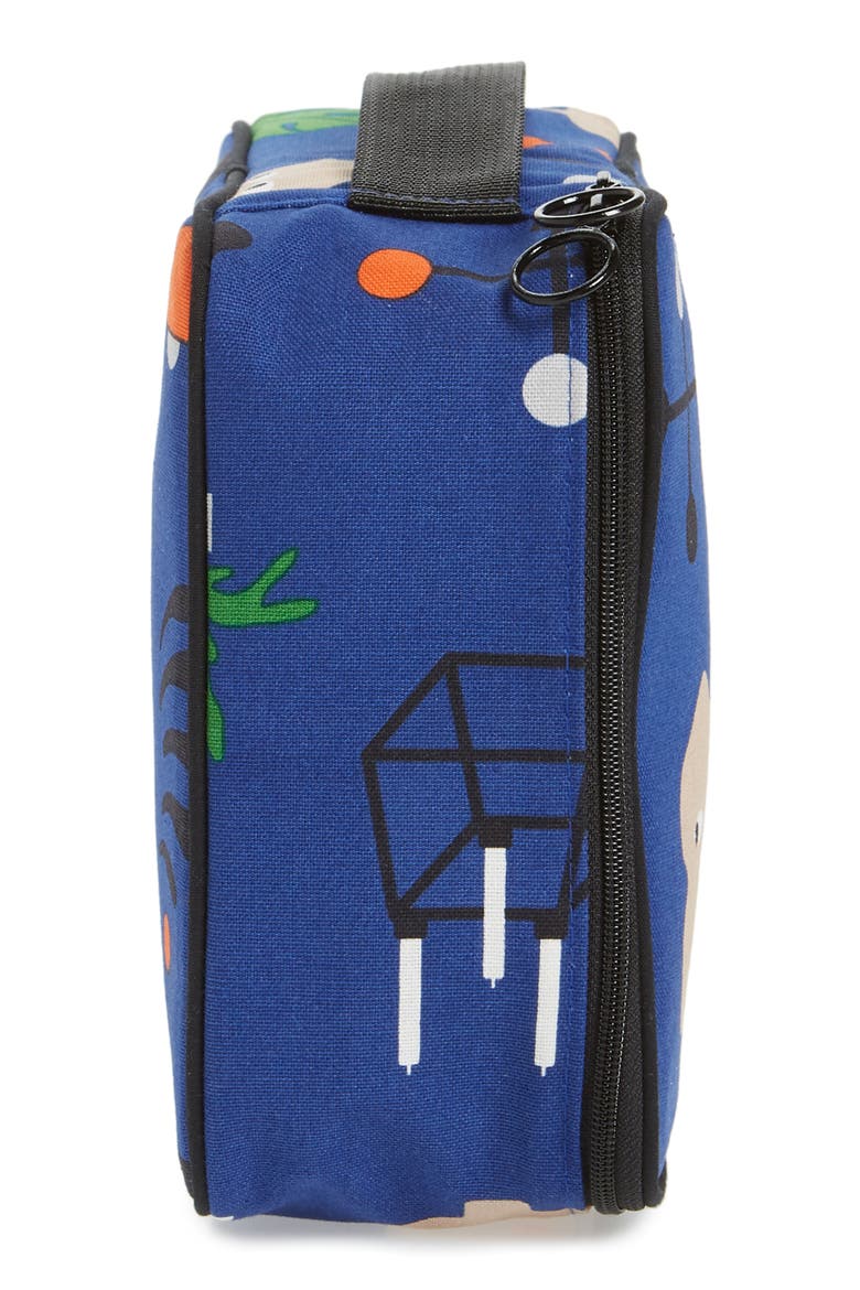 Beauty Multi Block Print Cosmetics Pouch, Alternate, color, BLUE