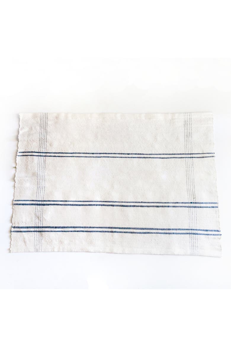 Ribbons Cotton Bath Mat, Main, color, Navy
