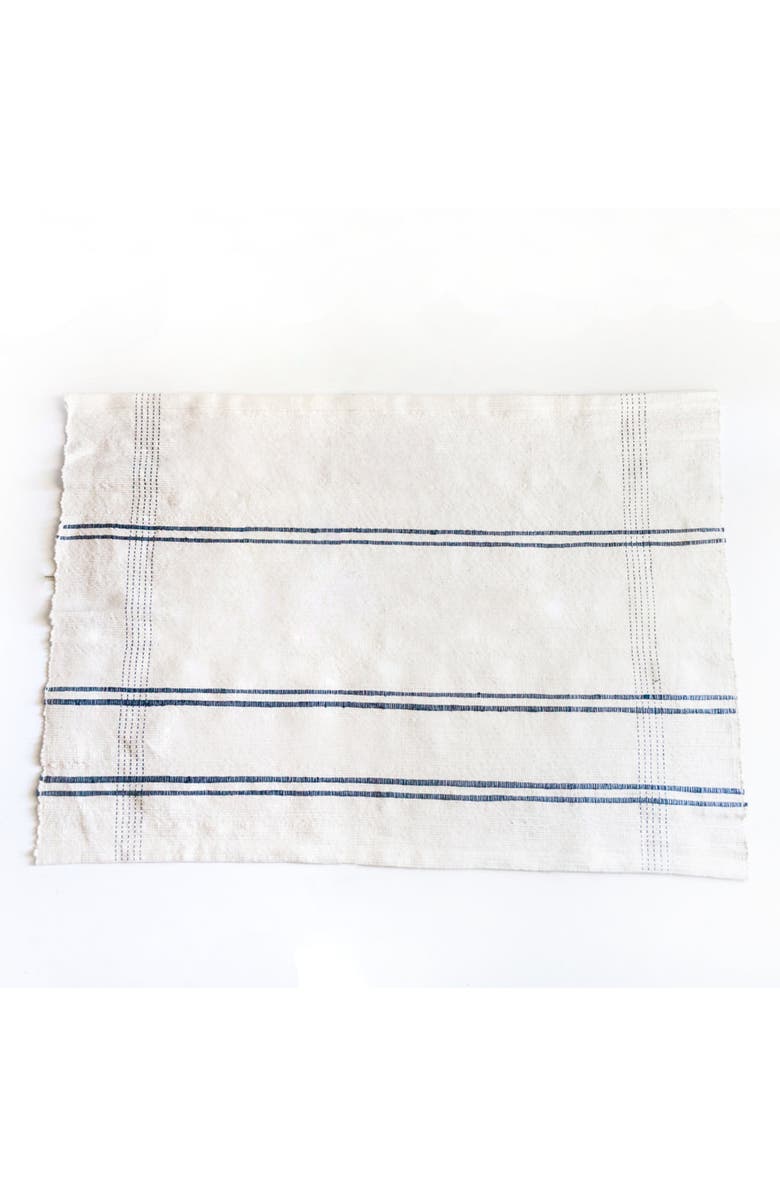 Creative Women Ribbons Cotton Bath Mat, Main, color, Navy