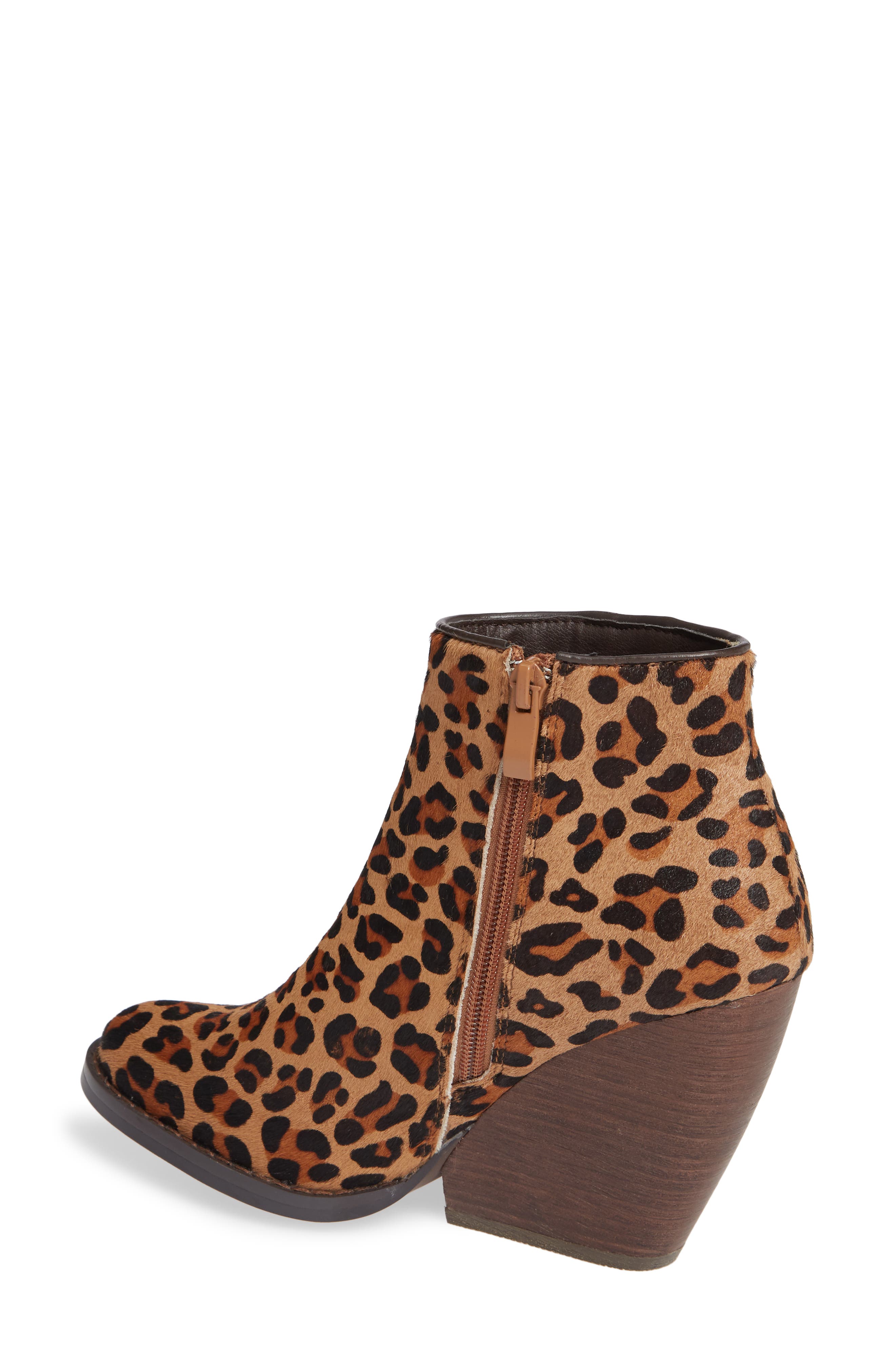 Cromwell Genuine Calf Hair Bootie, Alternate, color, BROWN LEOPARD LEATHER
