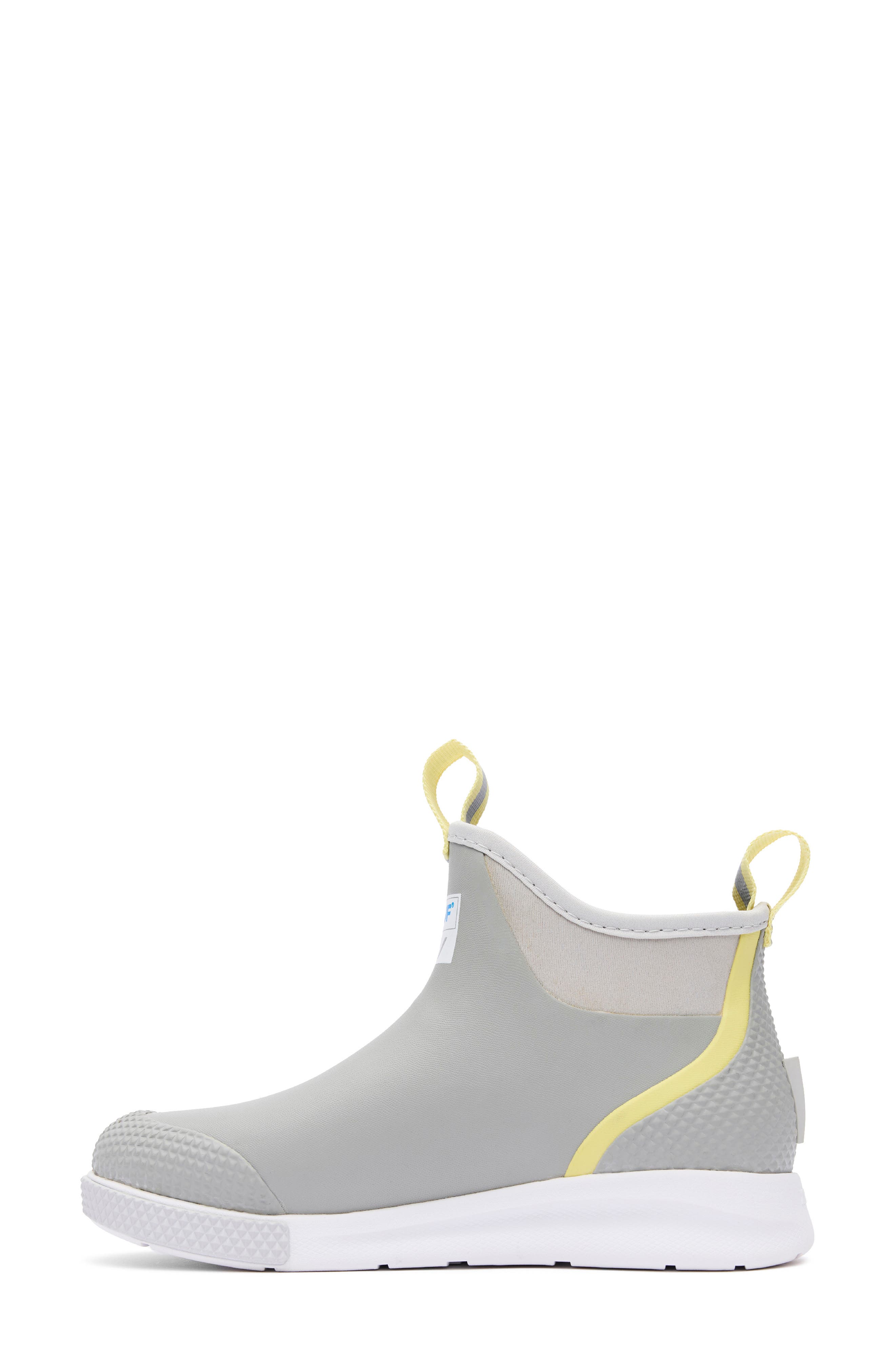 Waterproof Ankle Deck Sport Boot, Alternate, color, GRAY/YELLOW