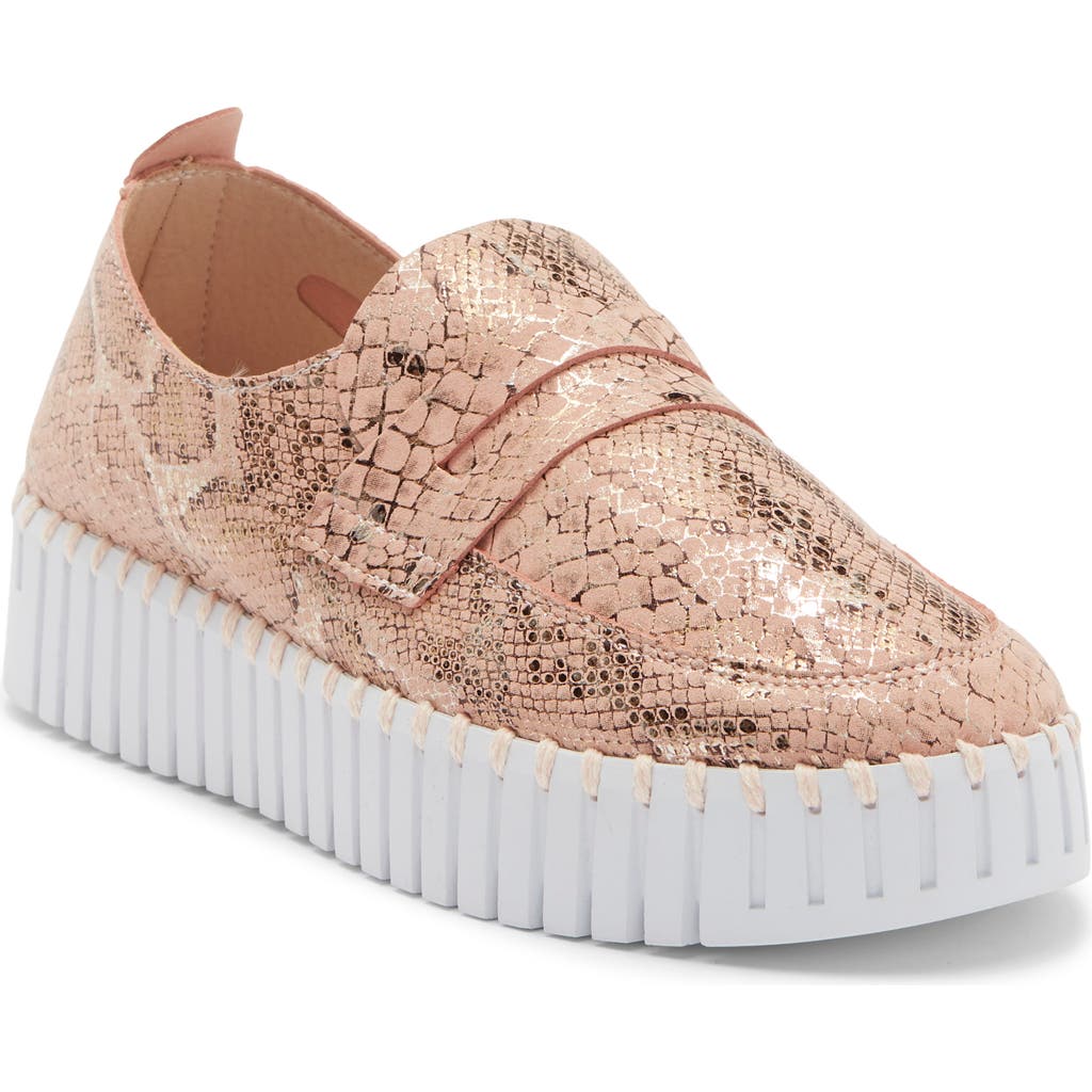 Ilse Jacobsen Tulip Slip-on Platform Loafer In Adobe Rose