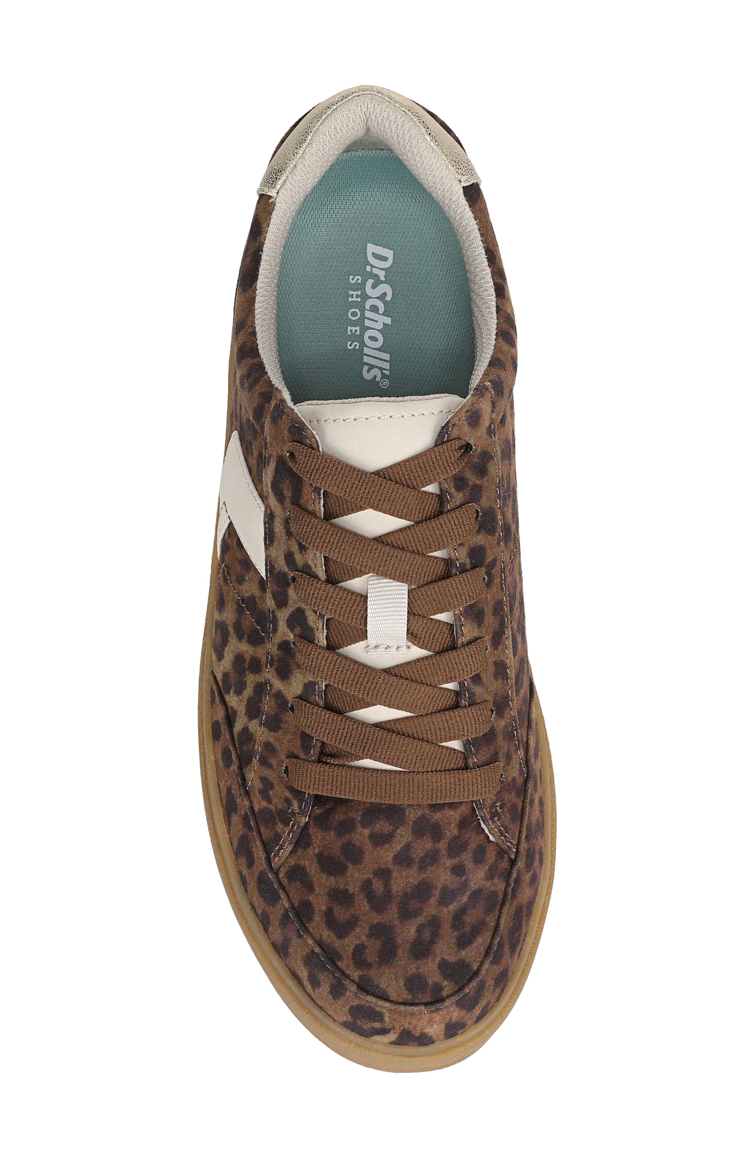 Madison Lace Platform Sneaker, Alternate, color, BROWN LEOPARD PRINT MICROSUEDE