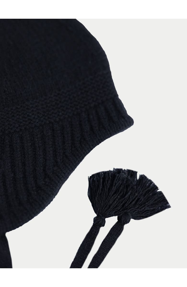Gobi Cashmere Ultimate Warmth Knit Tie Hat, Alternate, color, Black