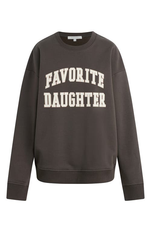 Favorite Daughter Collegiate Cotton Blend Sweatshirt In Brown