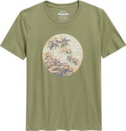 RVCA Kids' Logo Palm Graphic T-Shirt