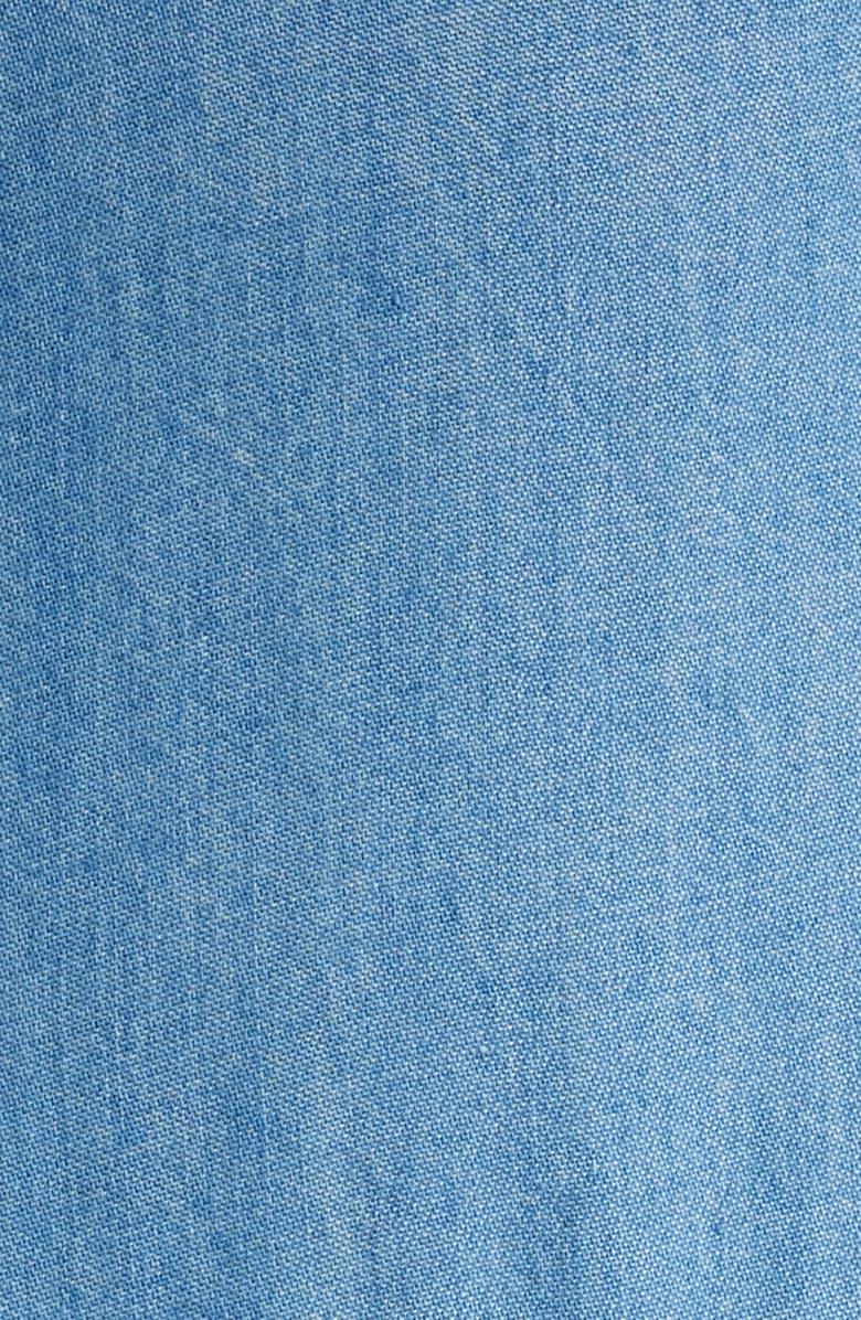 beachlunchlounge Wendy Sleeveless Chambray Shirtdress, Alternate, color, Medium Wash