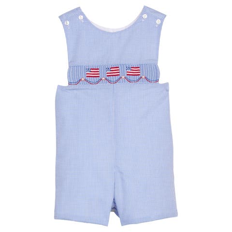 Kids' Gingham Smocked Shortall (Toddler)