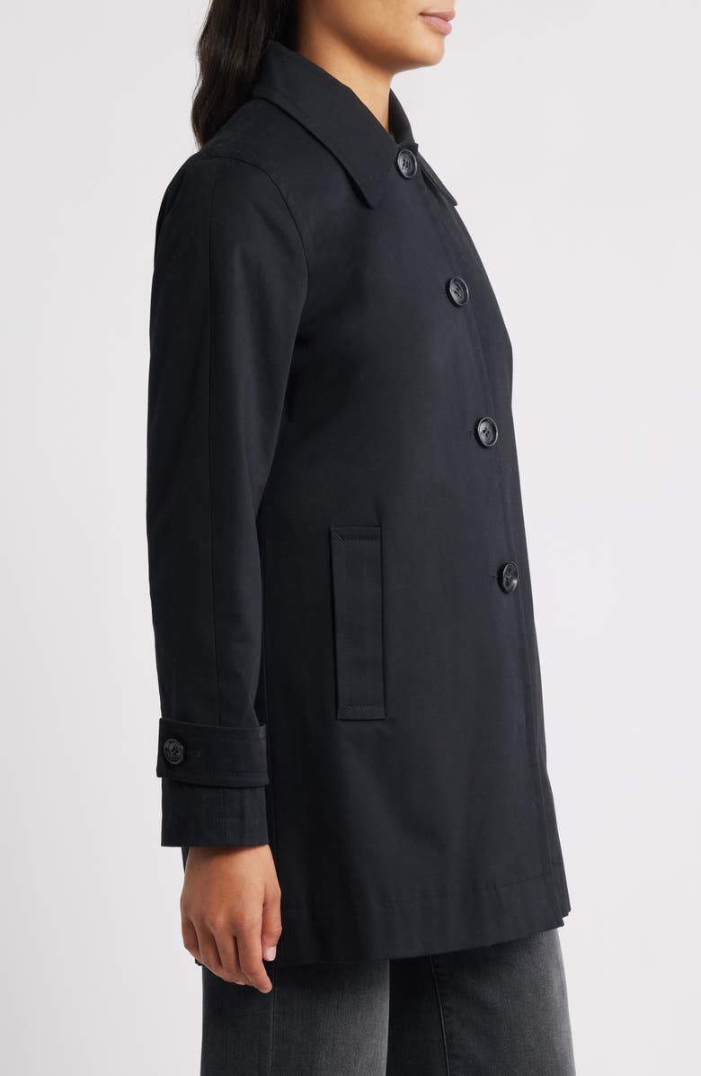 Sam Edelman Water Repellent Rain Jacket, Alternate, color, Black