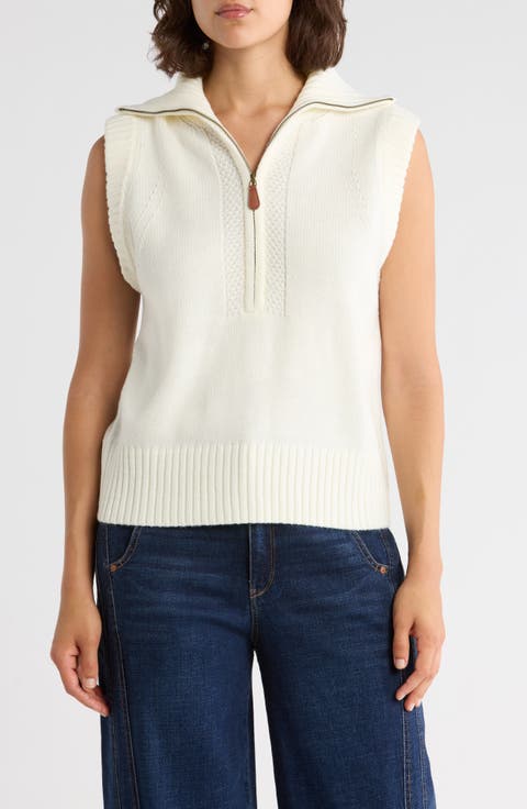 Half Zip Sweater Vest