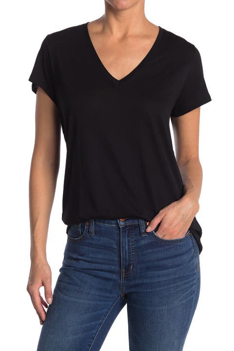 Little Boy Short Sleeve V-Neck Tee