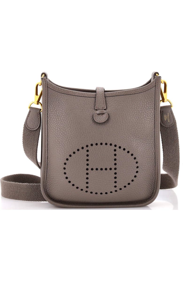 Pre-Owned Hermes Evelyne Bag Gen III Clemence TPM, Main, color, Etain