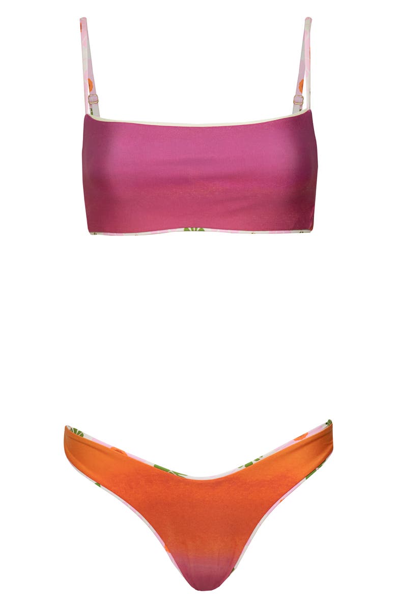 Maaji Scape Reversible Bikini Top, Alternate, color, White