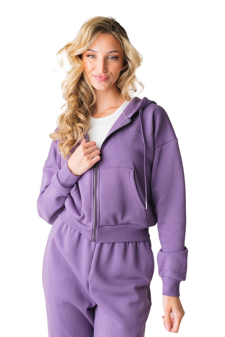Cozy Women's Zip, Alternate, color, violet