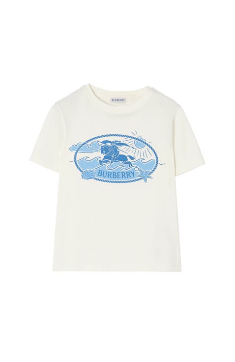 Knight Stamp Cotton T-shirt