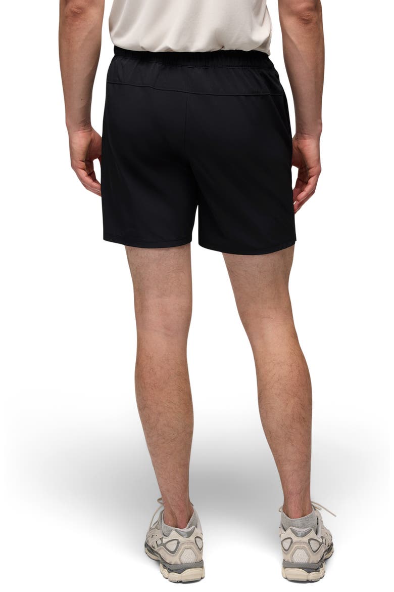 Discovery Trail Drawstring Shorts, Alternate, color, BLACK