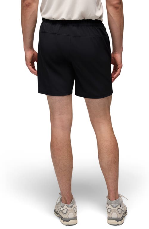 Prana Discovery Trail Drawstring Shorts In Black