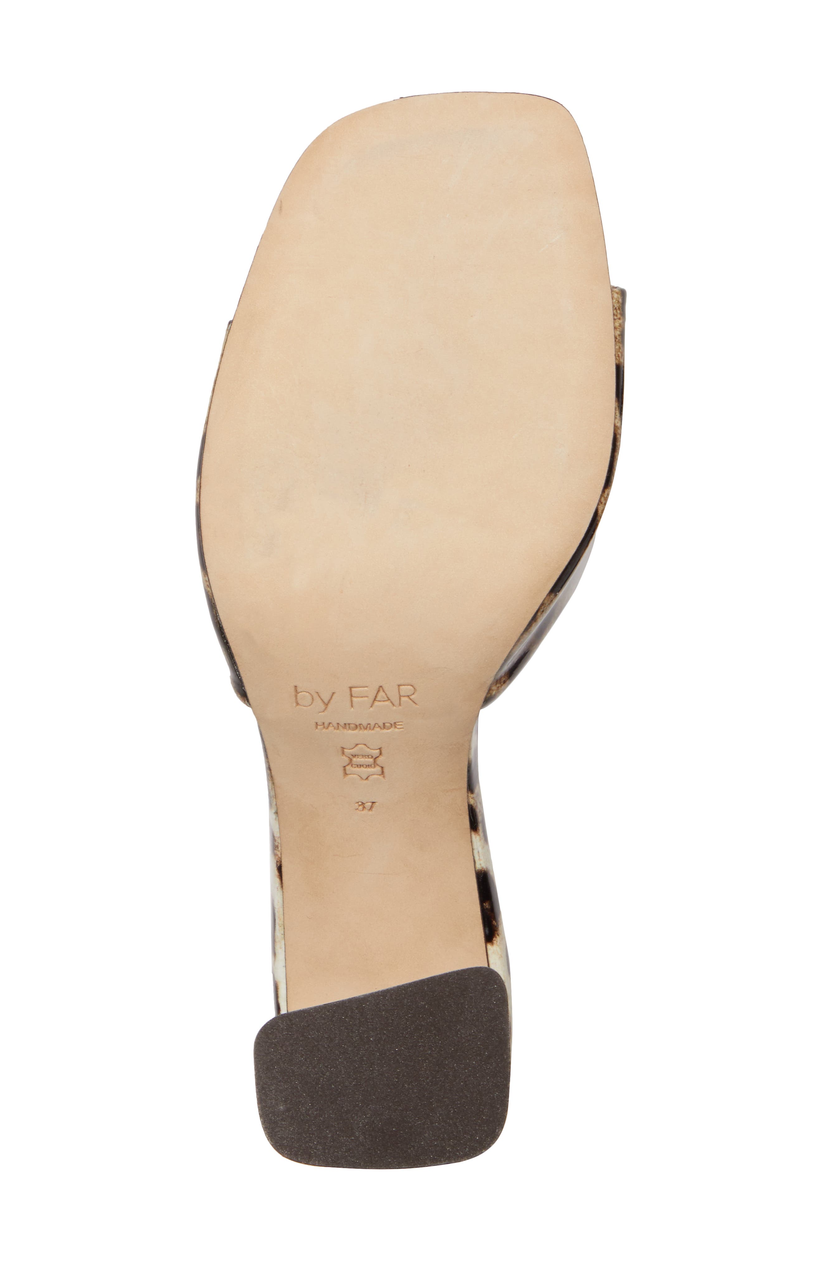 By Far Juju Leopard Print Slide Sandal, Alternate, color, 