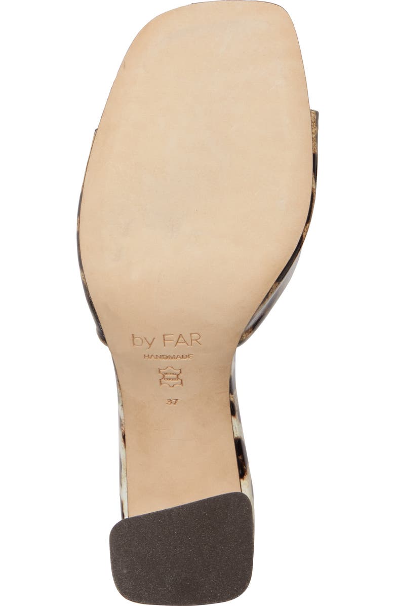 By Far Juju Leopard Print Slide Sandal, Alternate, color,