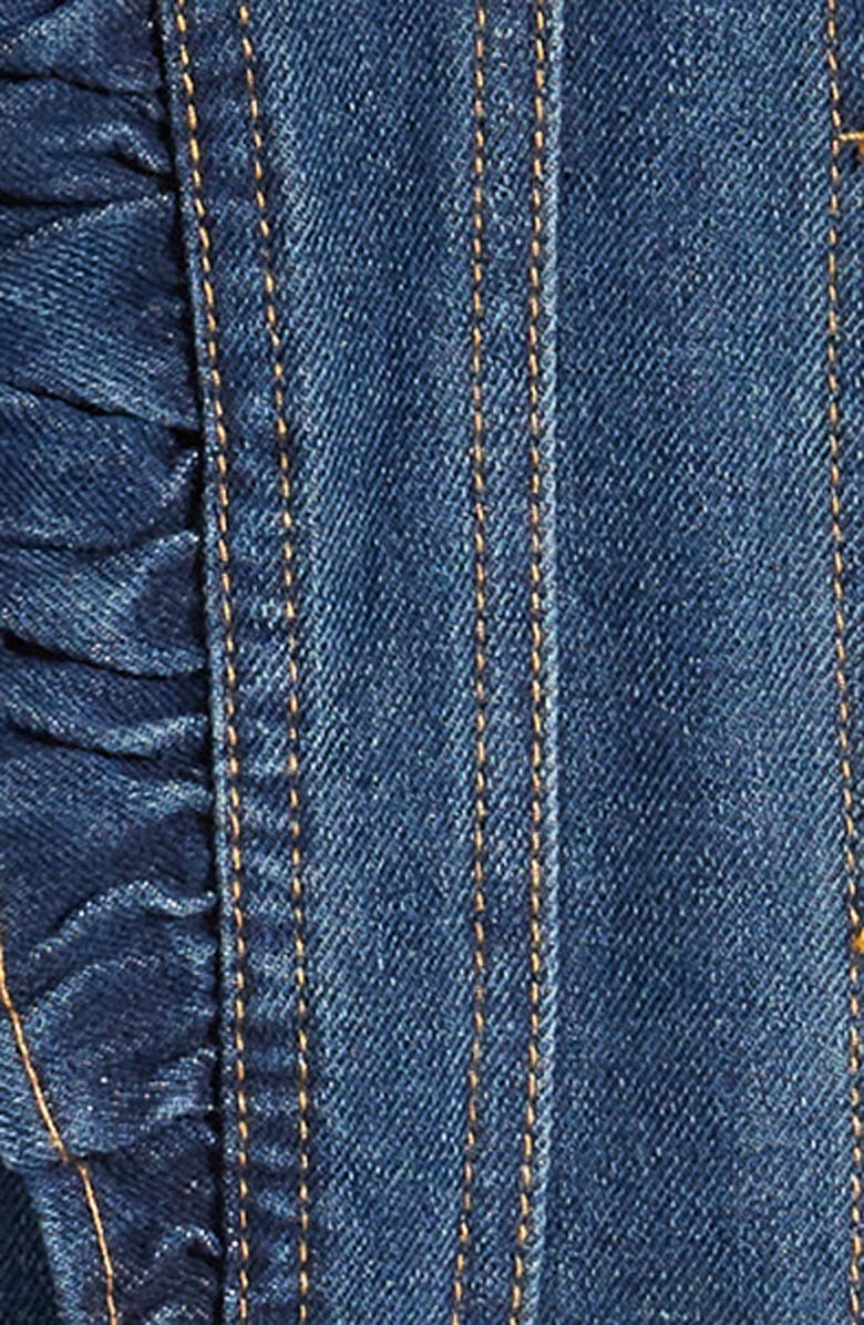 Urban Republic Kids' Ruffle Denim Jacket, Alternate, color, 