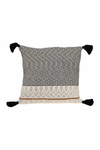 PARKLAND COLLECTION Theo Transitional Beige/Cream Throw Pillow