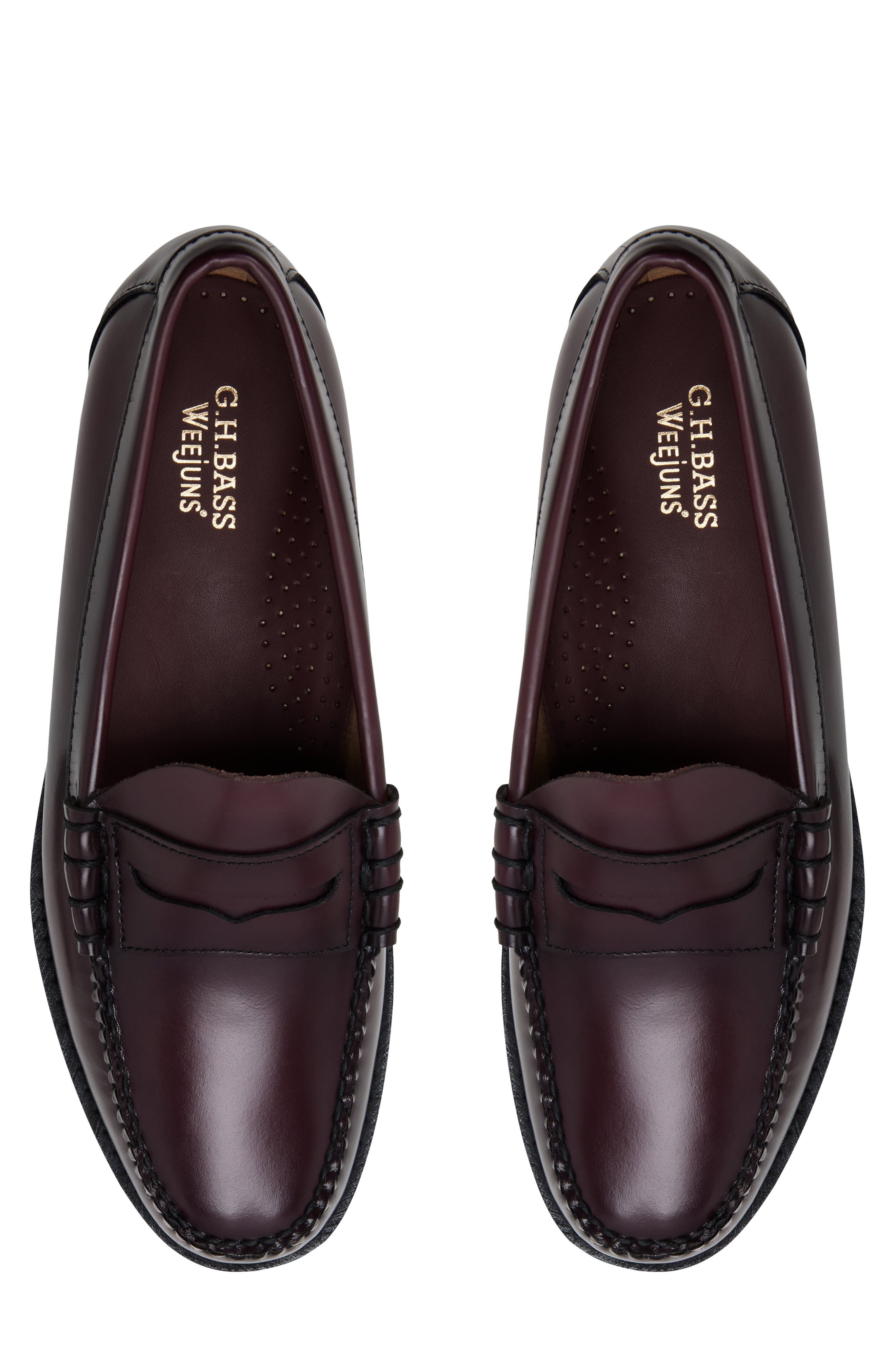 G.H.BASS Larson Penny Loafer, Alternate, color, Wine