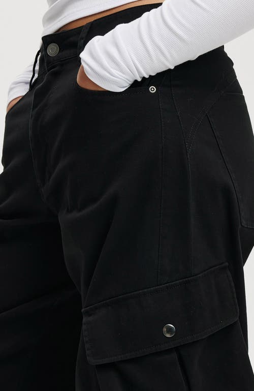 Shop Cotton On Cody Baggy Cargo Pant In Black