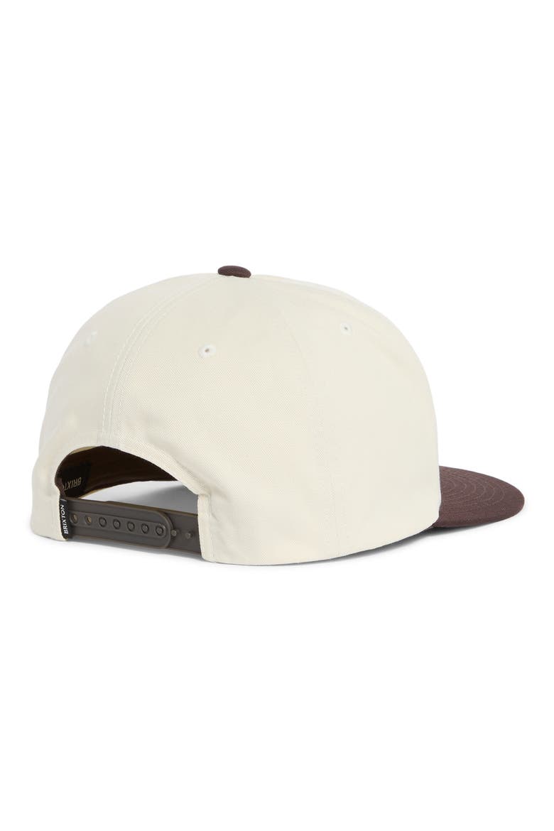 Catch & Release Snapback Baseball Cap, Alternate, color, OFF WHITE/ BROWN