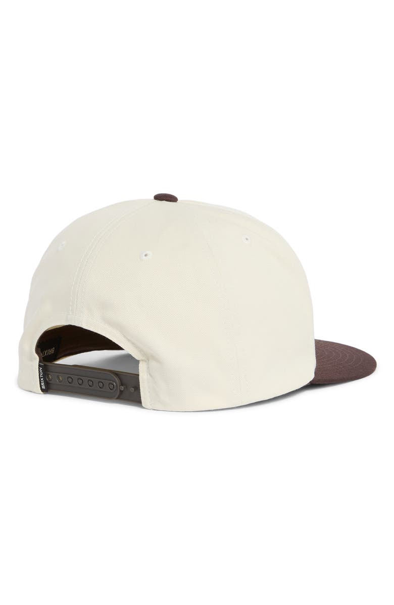 Brixton Catch & Release Snapback Baseball Cap, Alternate, color, Off White/ Brown