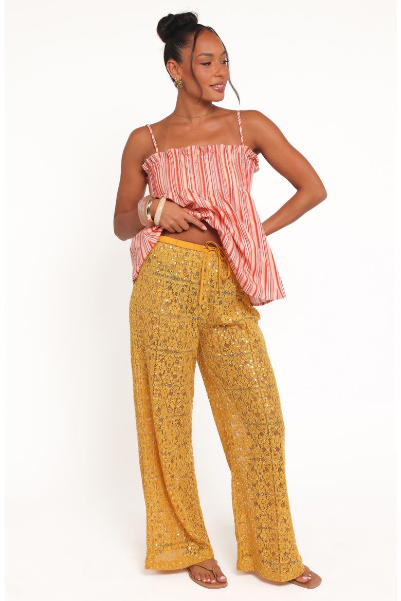 Jacinta Sequin Lace Pants, Alternate, color, MANGO