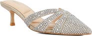Dune London Calla Pointed Toe Kitten Heel Mule