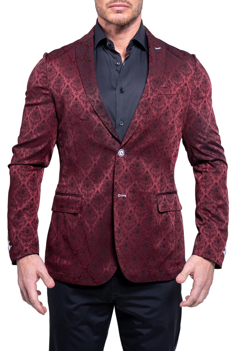 Descartes Ascension2184 Unconstructed Blazer, Main, color, RED
