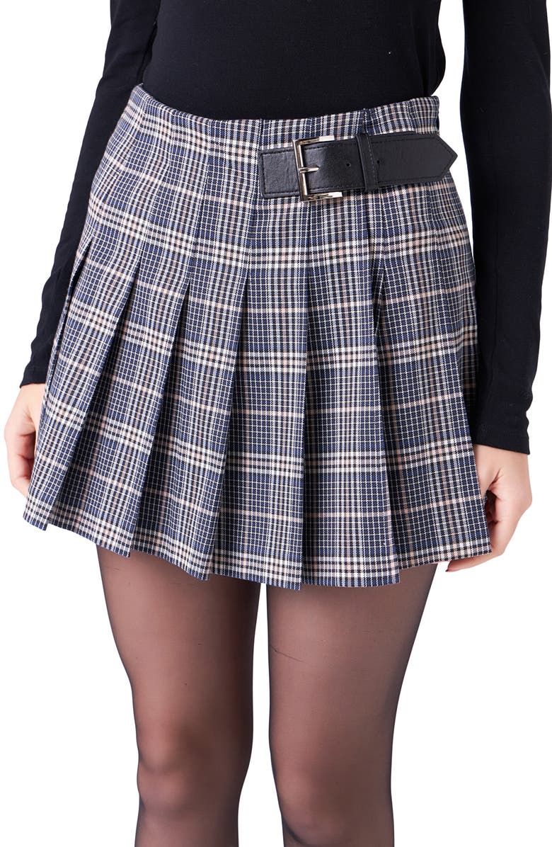 English Factory Plaid Pleat Skort, Alternate, color, 