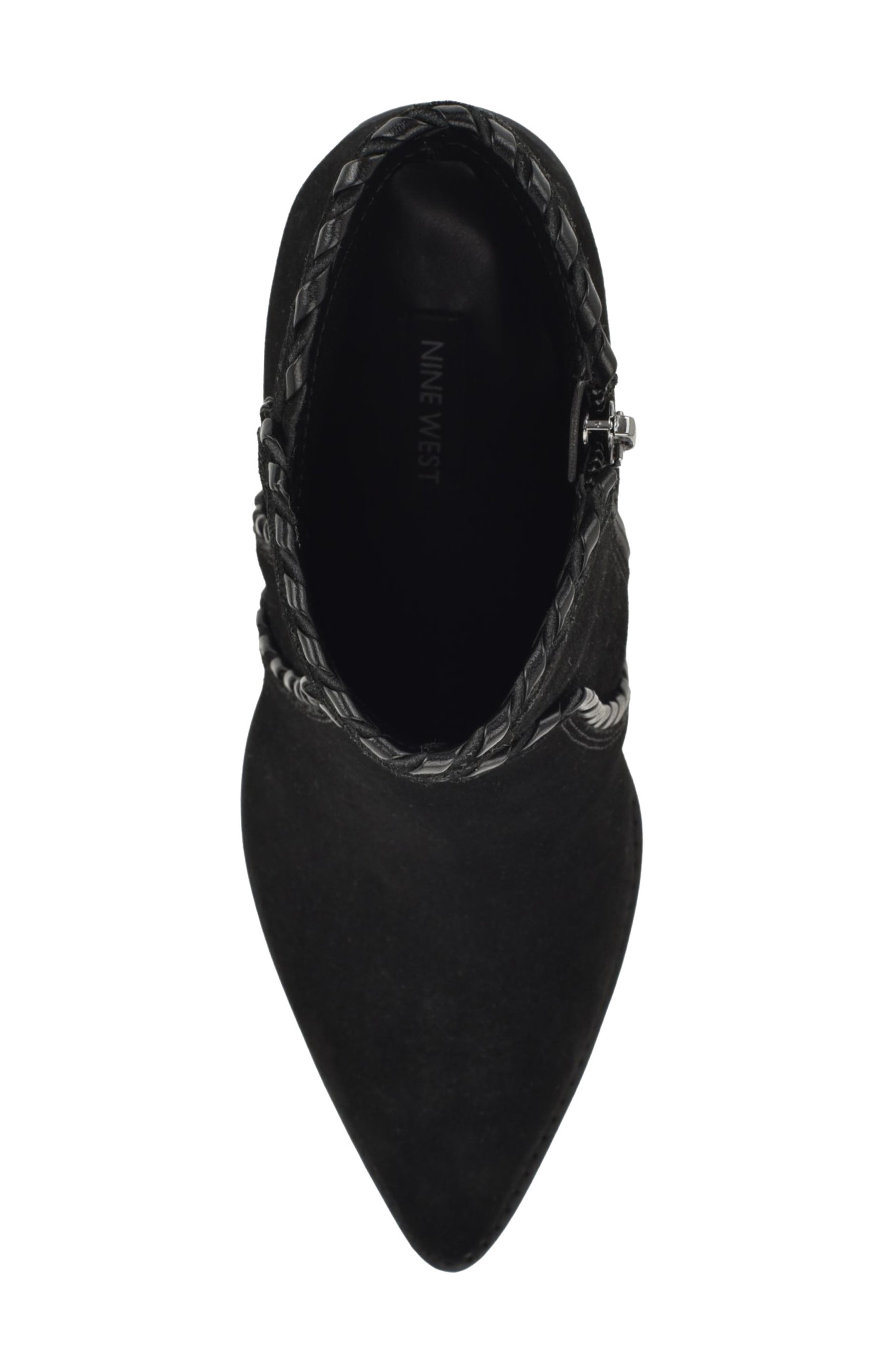 Raxton Block Heel Bootie, Alternate, color, BLACK
