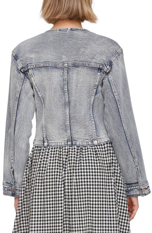 Avec Les Filles Strong Shoulder Jacket In Gray