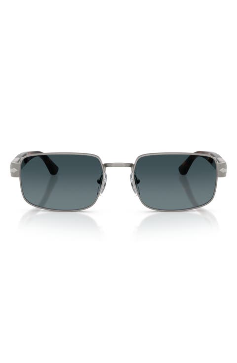 58mm Polarized Gradient Pillow Sunglasses