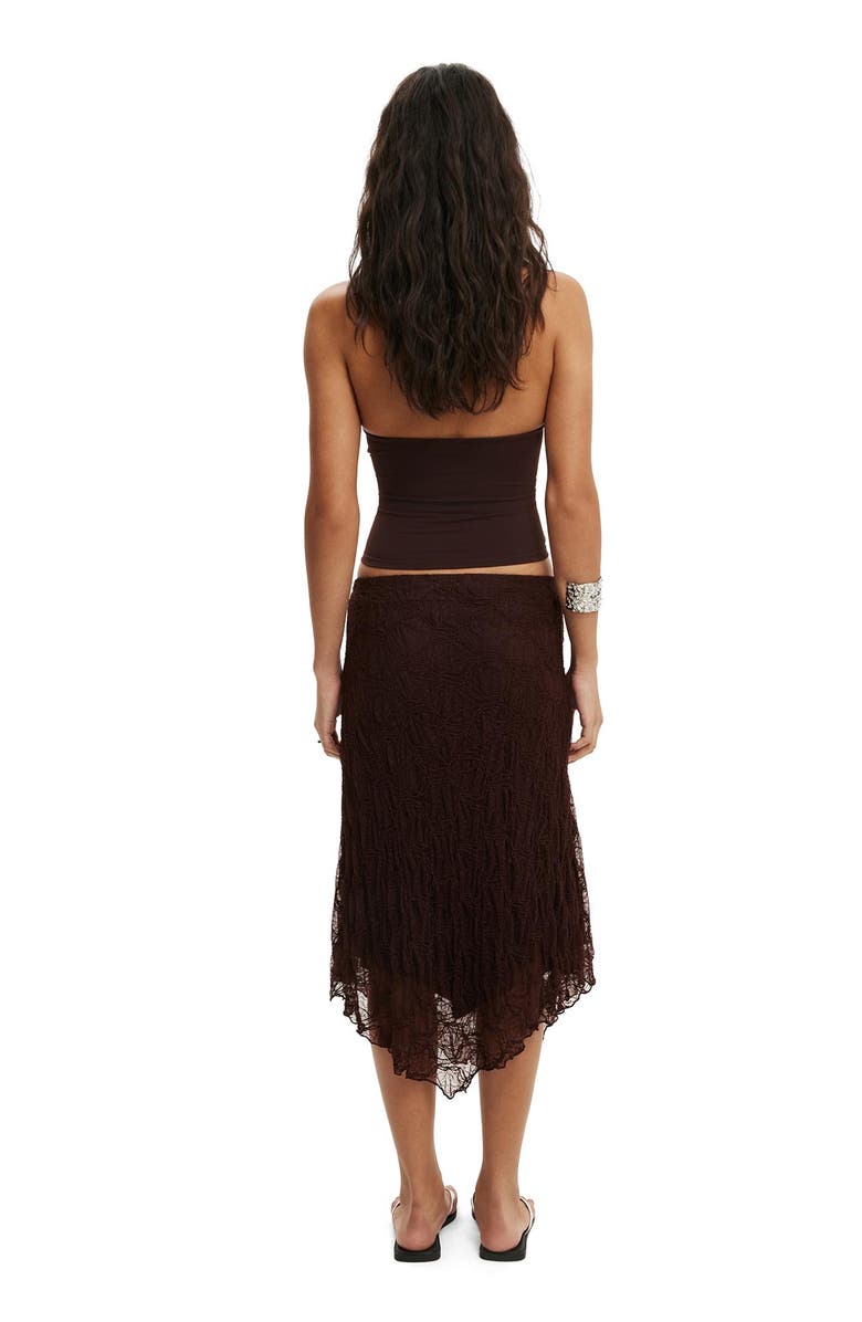 Cotton On Women's Sofia Lace Skirt, Alternate, color, Dark Oak Lace