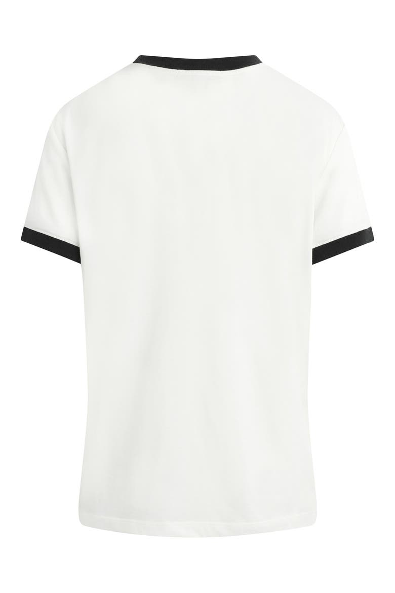 Logo Ringer T-Shirt, Alternate, color, WHITE/ BLACK