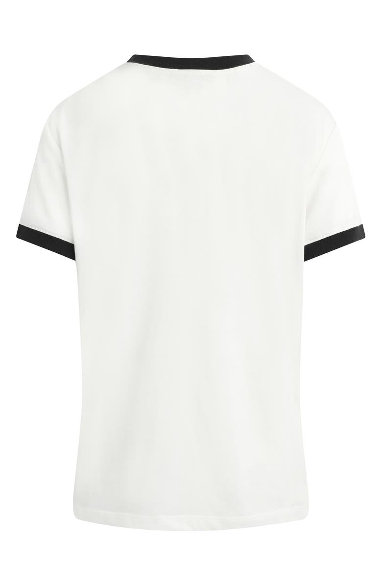 Favorite Daughter Logo Ringer T-Shirt, Alternate, color, White/ Black