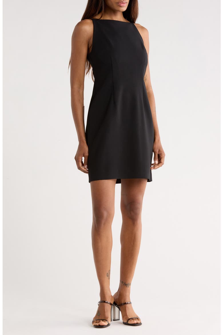 Spencer Sleeveless Minidress, Main, color, BLACK