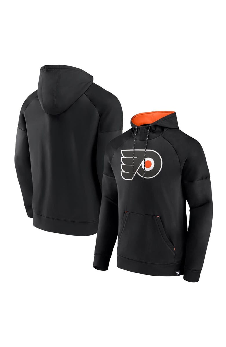 FANATICS Men's Fanatics Black Philadelphia Flyers Iconic Defender Raglan Pullover Hoodie, Alternate, color, Black