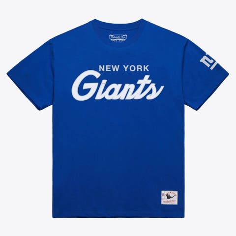 Men's Mitchell & Ness Royal New York Giants Head Coach Classic T-Shirt