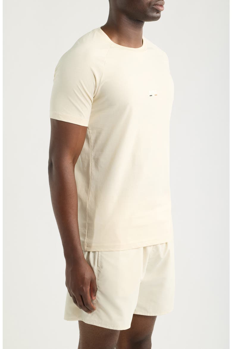 Slim Fit Solid Cotton T-Shirt, Alternate, color, OPEN WHITE