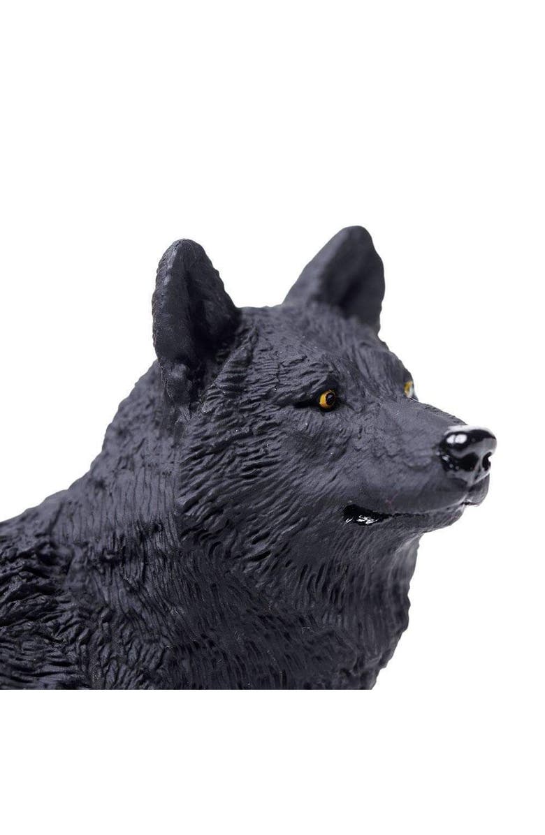 Safari Ltd. Black Wolf Toy, Alternate, color, NO COLOR