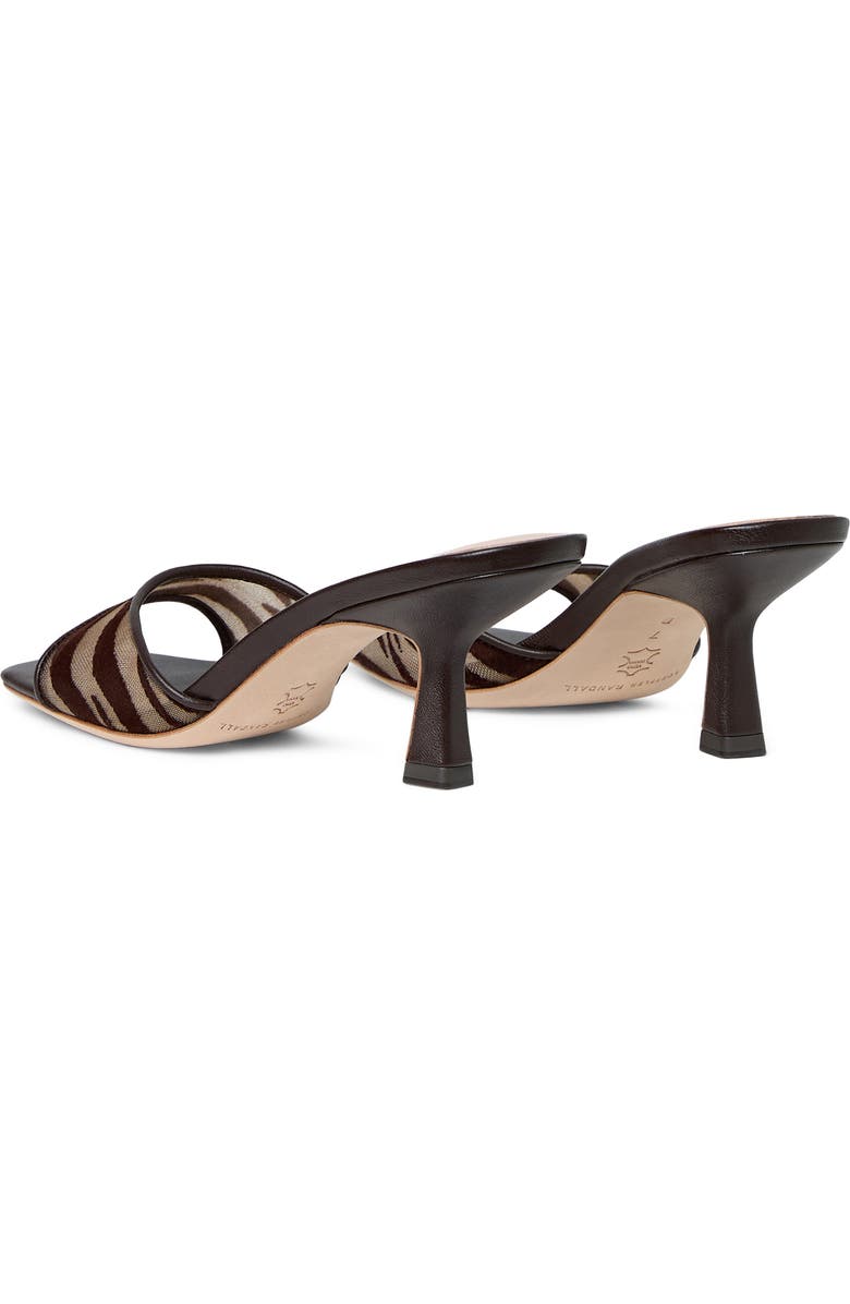 Loeffler Randall Tavia Slide Sandal, Alternate, color, Dark Brown/ Zebra