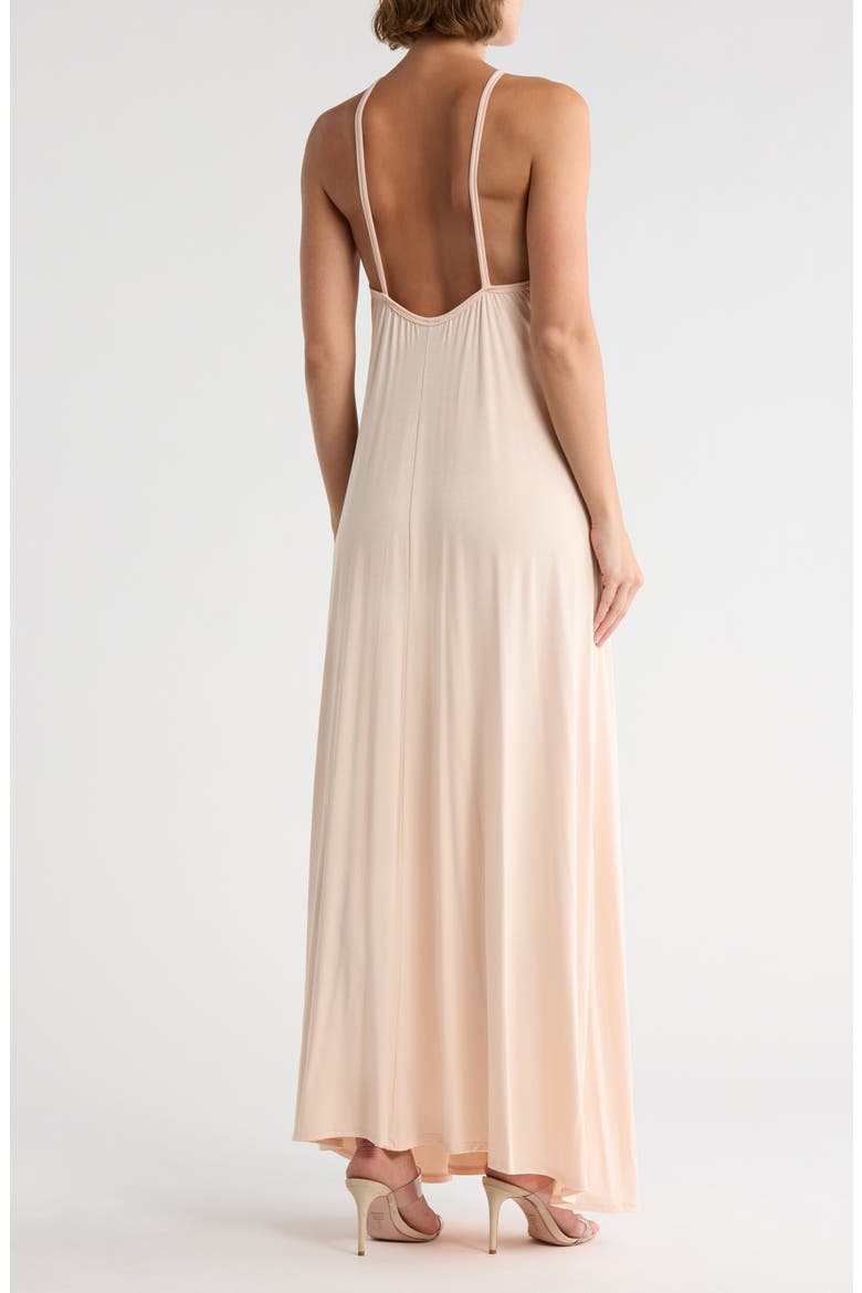 Scoop Neck Maxi Dress, Alternate, color, LINEN