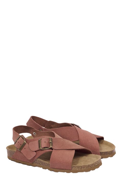 Crossover Buckle Sandal