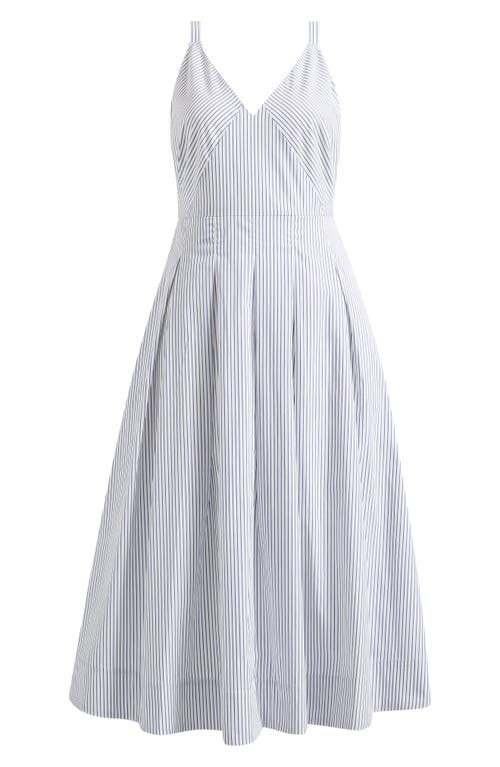 Alex Mill Abby Stripe Cotton Poplin Fit & Flare Dress