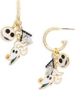 BaubleBar Disney The Nightmare Before Christmas Icons Drop Hoop Earrings