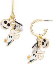 BaubleBar Disney The Nightmare Before Christmas Icons Drop Hoop Earrings